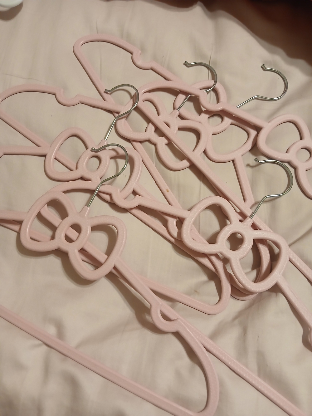 15 Light Pink Hello Kitty Bow Hangers